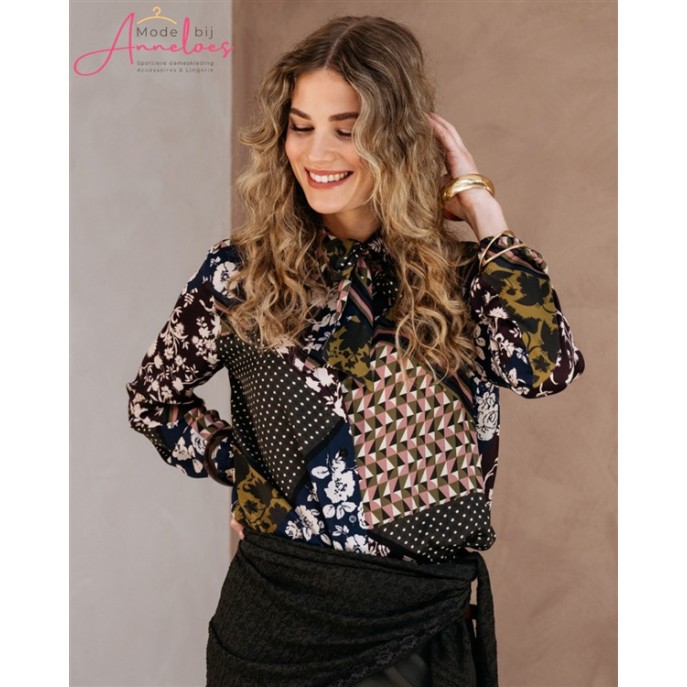 AndCo Woman Blouse Alisha BL474 Patch multi AndCo Woman Blouse Alisha BL474 Patch multi
